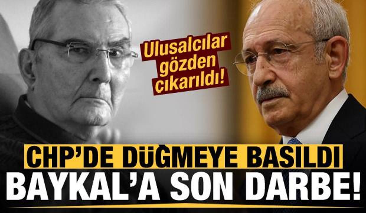 Deniz Baykal'a son darbe! CHP'de düğmeye basıldı, ulusalcılar gözden çıkarıldı