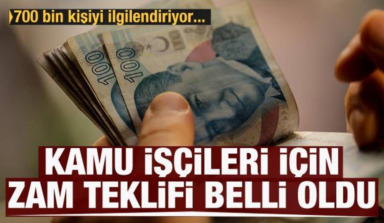 Son dakika: Hükümetten kamu işçilerine zam teklifi