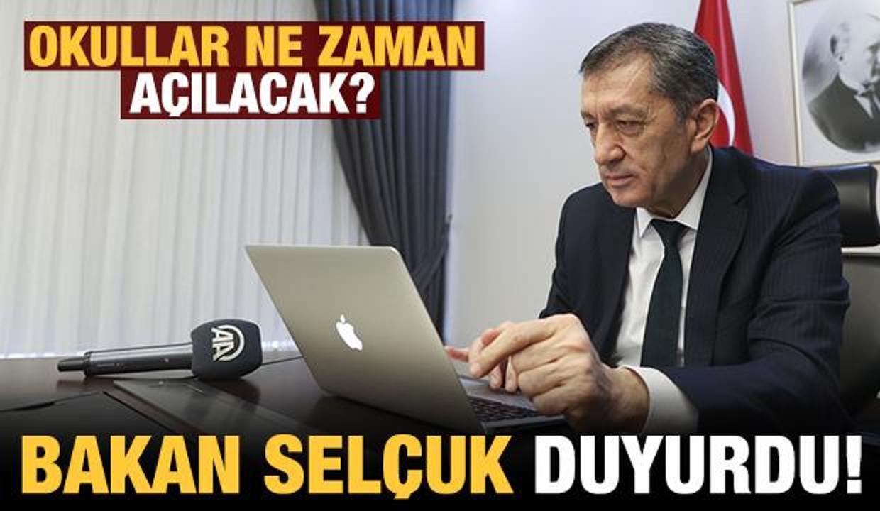 Bakan Selçuk okulların açılacağı tarihi duyurdu!
