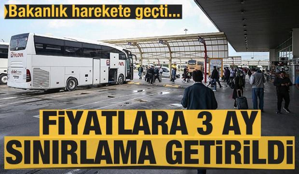 Otobüs biletlerine tavan ücret uygulaması getirildi