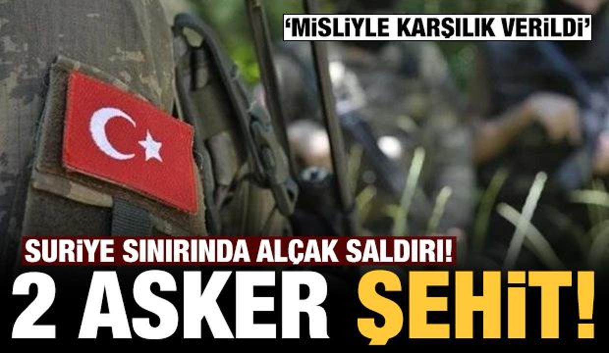 Son dakika: MSB'den açıklama: 2 askerimiz şehit oldu!
