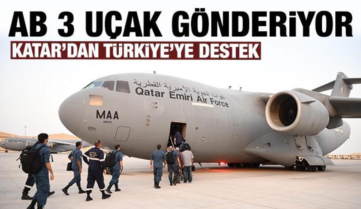 AB 3 yangın söndürme uçağı gönderiyor: Katar'dan destek!