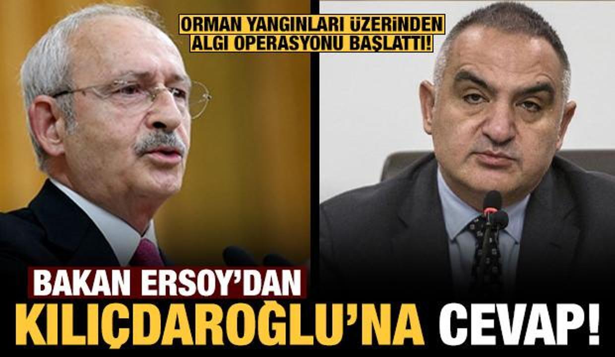 Bakan Ersoy'dan Kılıçdaroğlu'nun orman yangınları üzerinden algı operasyonuna yanıt