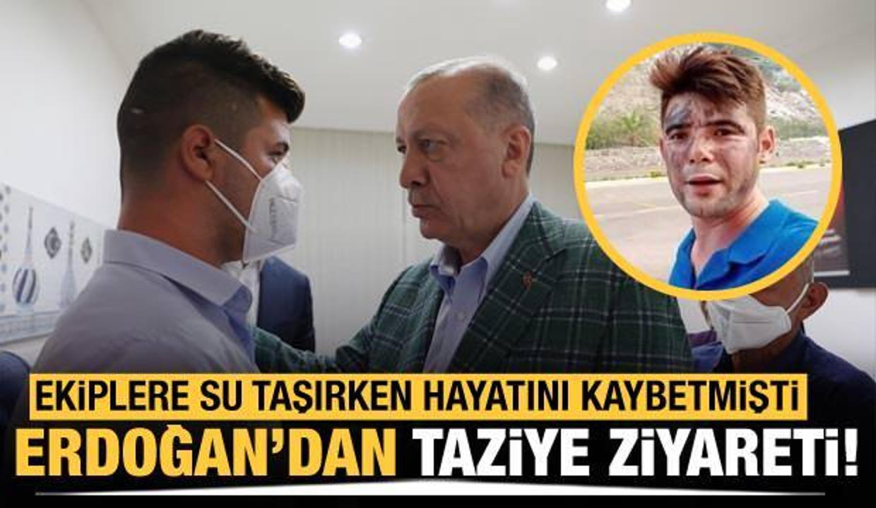Cumhurbaşkanı Erdoğan'dan Şahin'in ailesine taziye ziyareti