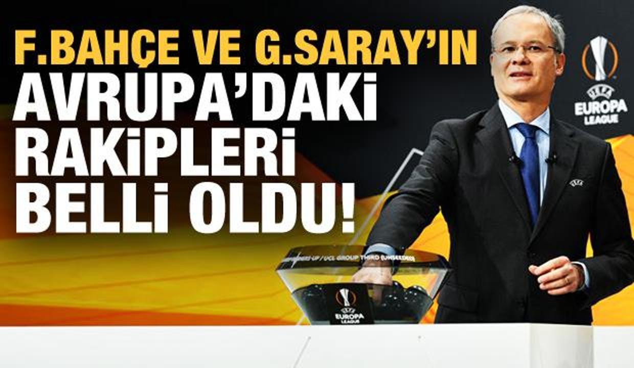 Galatasaray ve Fenerbahçe'nin rakipleri belli oldu