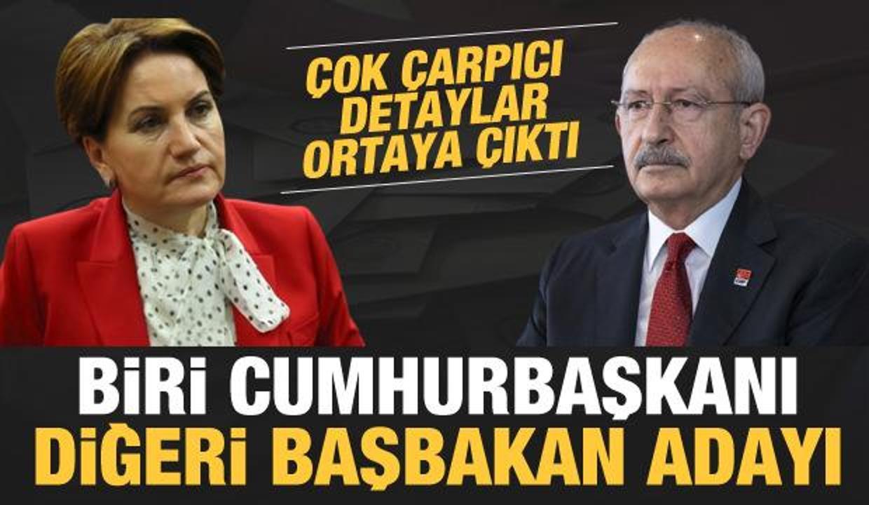Kılıçdaroğlu cumhurbaşkanı adayı, Akşener başbakan adayı