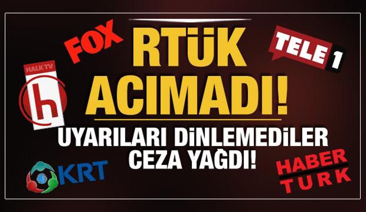 Son Dakika... Uyarıları dinlemeyip yanlışta ısrar ettiler! RTÜK ceza yağdırdı
