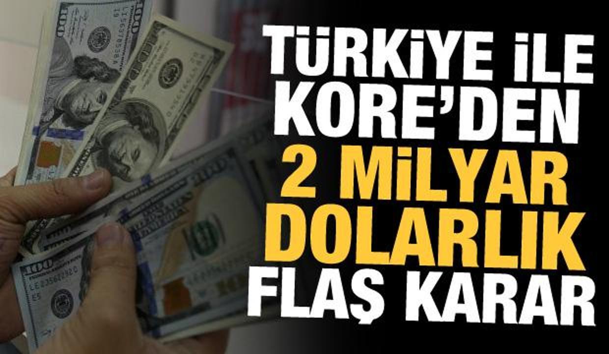 Türkiye ile Güney Kore arasında 2 milyar dolarlık swap anlaşması