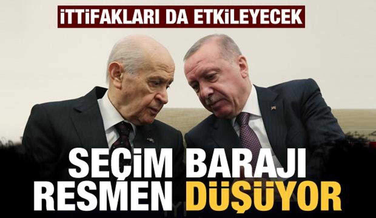 AK Parti ve MHP uzlaştı! Seçim barajı düşüyor! İttifakları da etkileyecek!