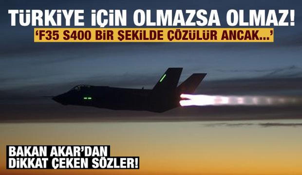 Bakan Akar: ABD ile S400 ve F35 meselesi bir şekilde çözülebilir ancak asıl mesele YPG!
