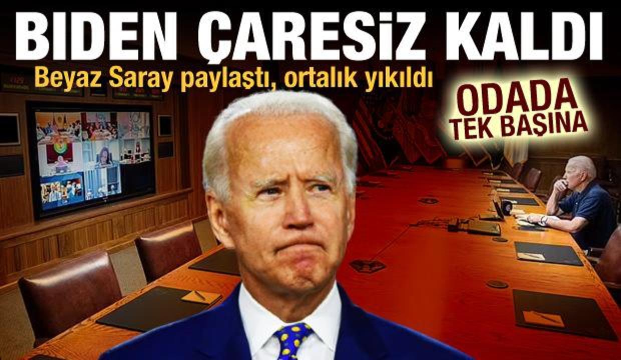 Biden, Afganistan'daki kaosu çaresizce böyle izledi