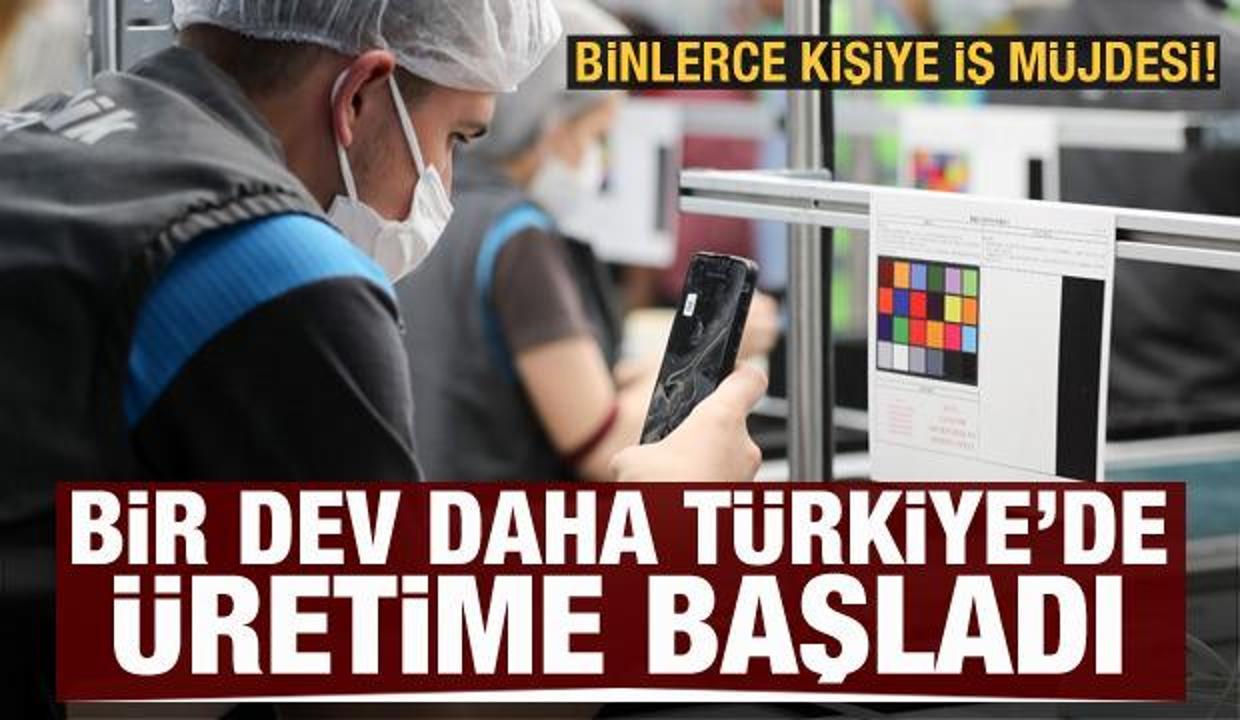 Türkiye'de üretime başladı! 2 bin kişiye iş müjdesi