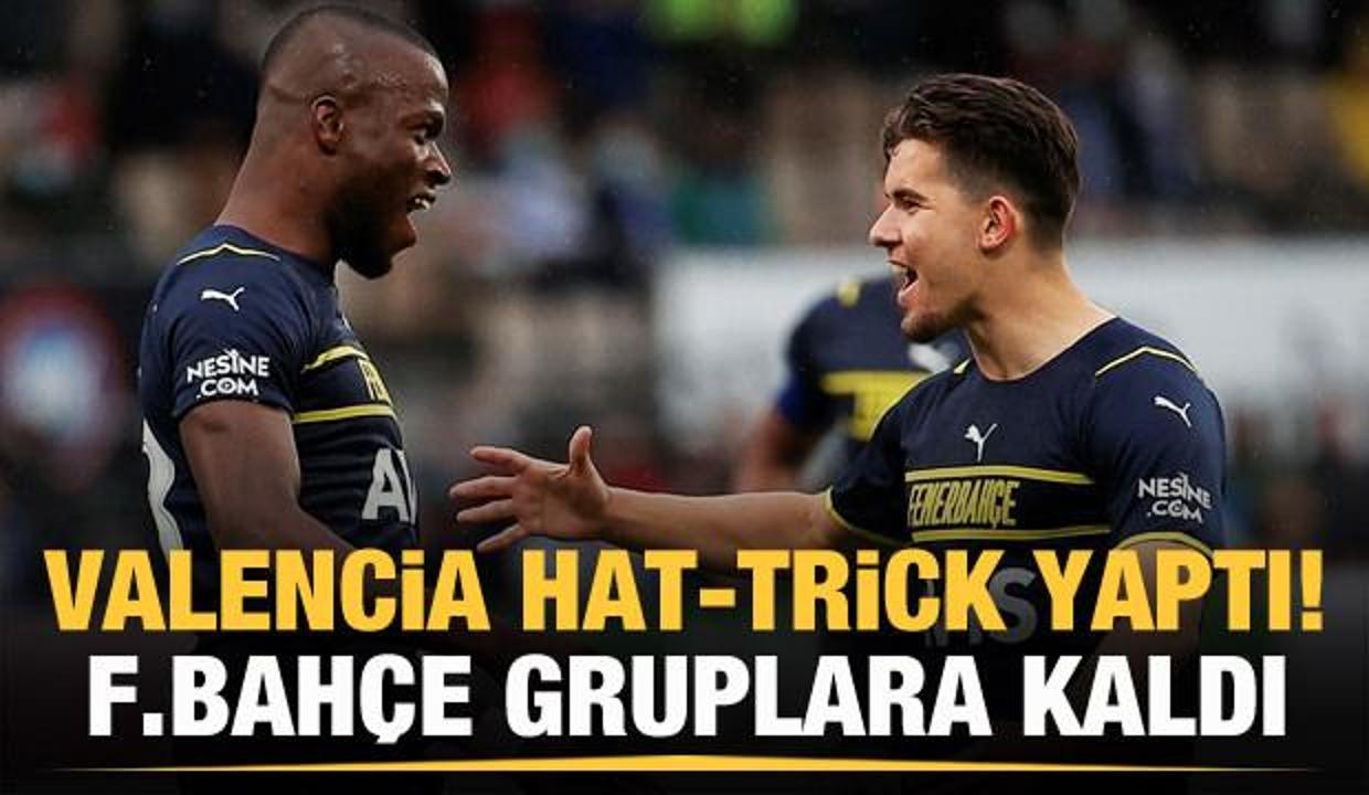 Valencia şov yaptı! Fenerbahçe gruplara kaldı