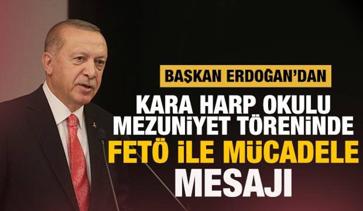 Kara Harp Okulu'nda mezuniyet töreni! Başkan Erdoğan'dan önemli mesajlar