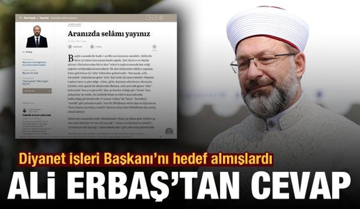 Diyanet İşleri Başkanı Ali Erbaş'tan 'günaydın' eleştirilerine cevap