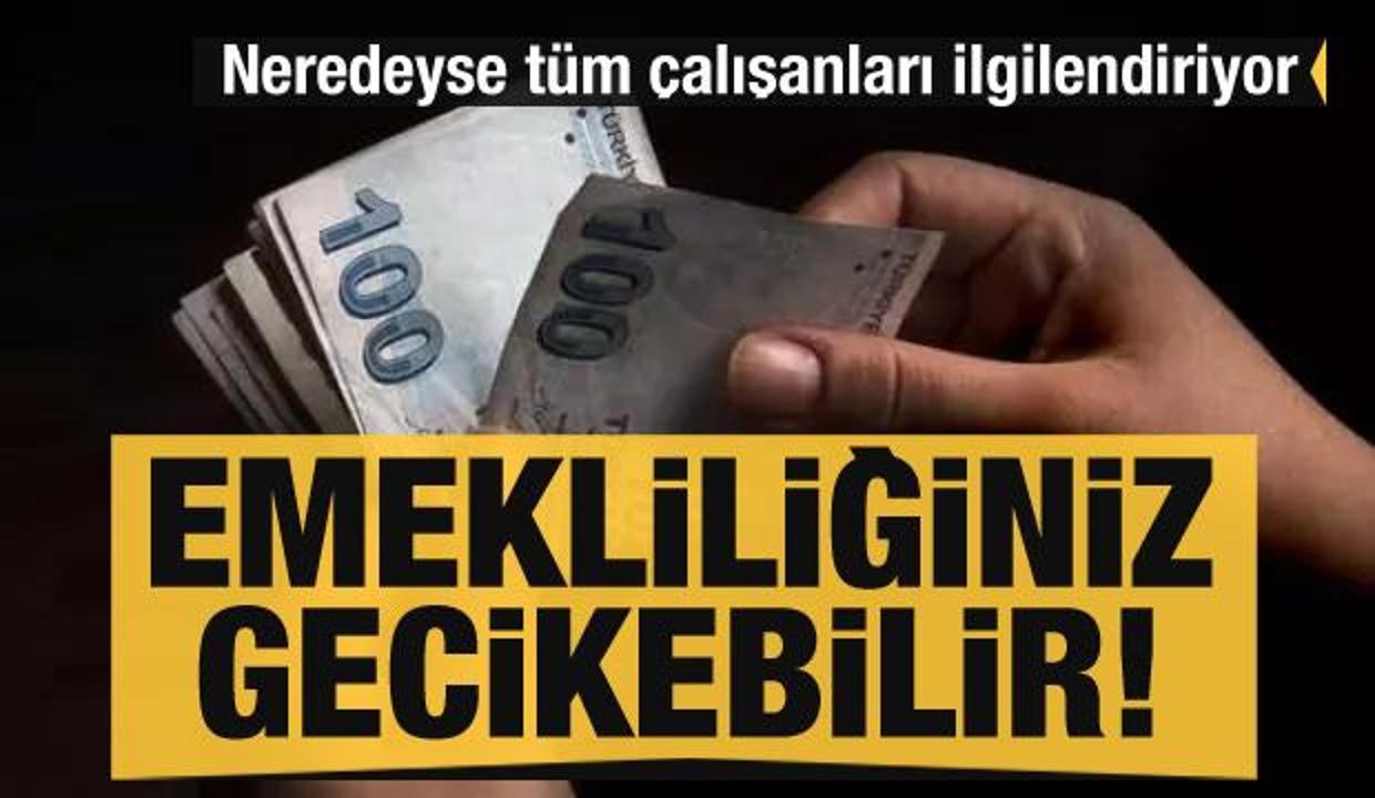 Kısa çalışma ödeneği alanlar dikkat! Emekliliğiniz gecikebilir