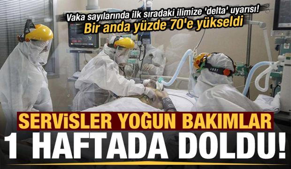Vaka sayılarındaki ilk sıradaki ilimize 'delta' uyarısı! Bir anda yüzde 70'e yükseldi