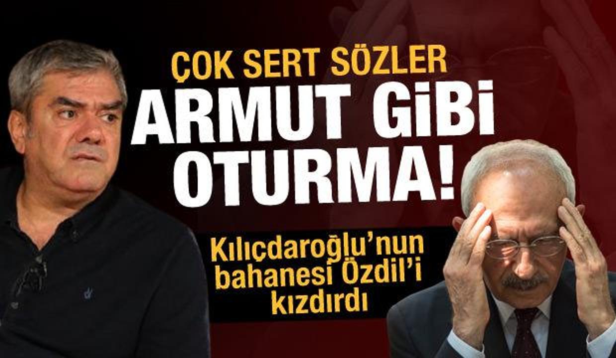 Yılmaz Özdil'den Kılıçdaroğlu'na sert gönderme: Armut gibi oturma!