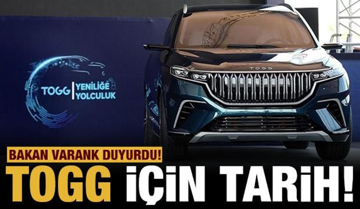 Bakan Varank, TOGG için tarih verdi! Banttan iniyor