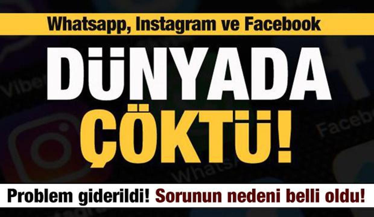 Instagram, WhatsApp ve Facebook kesintisi giderildi! Erişim sorununun nedeni belli oldu