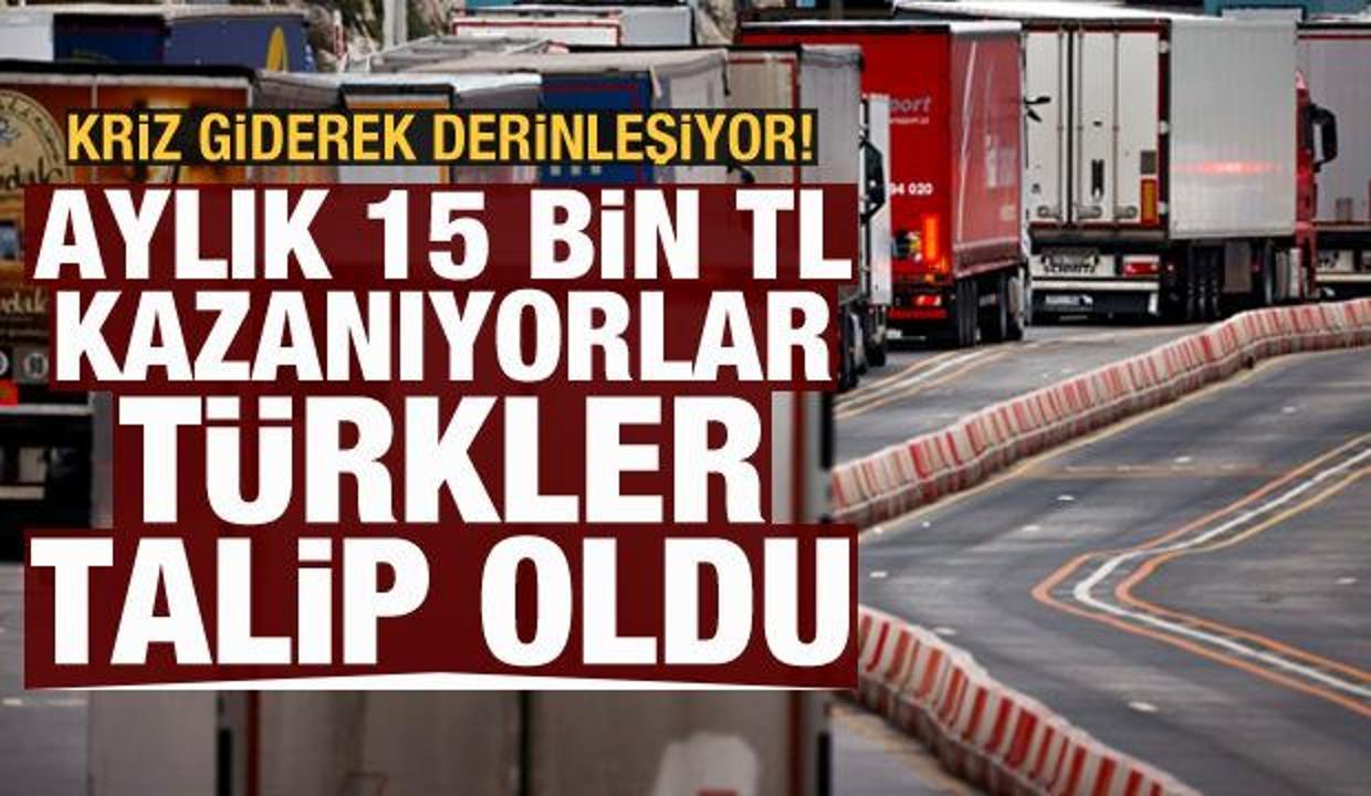 Aylık 15 bin lira kazanıyorlar! Avrupa'daki krizi Türkler çözecek