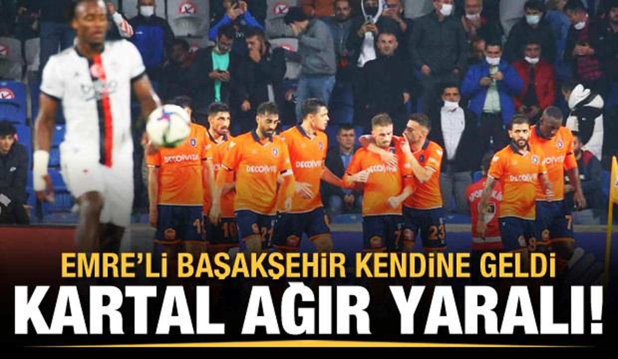 Emre'li Başakşehir, Beşiktaş'ı yıktı!