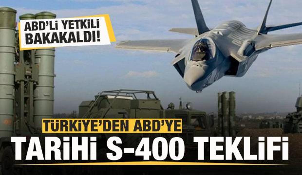 Türkiye-ABD arasında tarihe geçen F-35-S-400 teklifi! ABD'li yetkili bakakaldı!