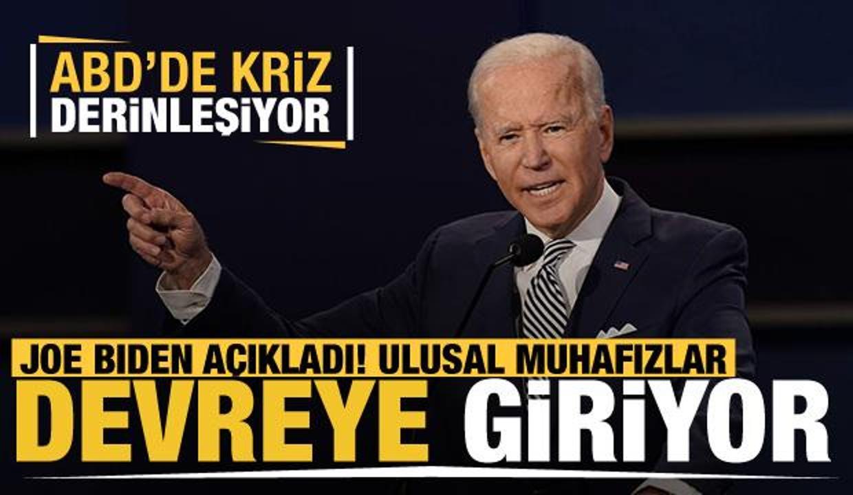 ABD'de kriz derinleşiyor! Joe Biden: Ulusal Muhafızları göreve çağırabilirim