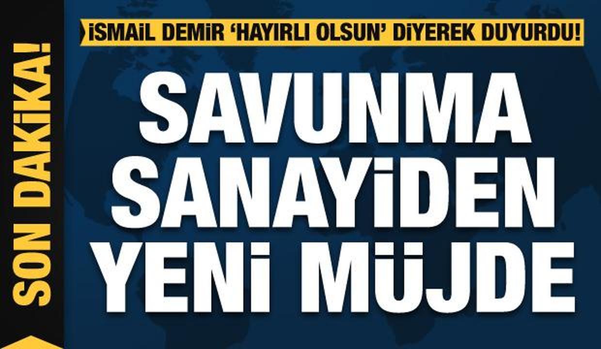 İsmail Demir müjdeli haberi verdi: İlk AKSUNGUR teslim edildi