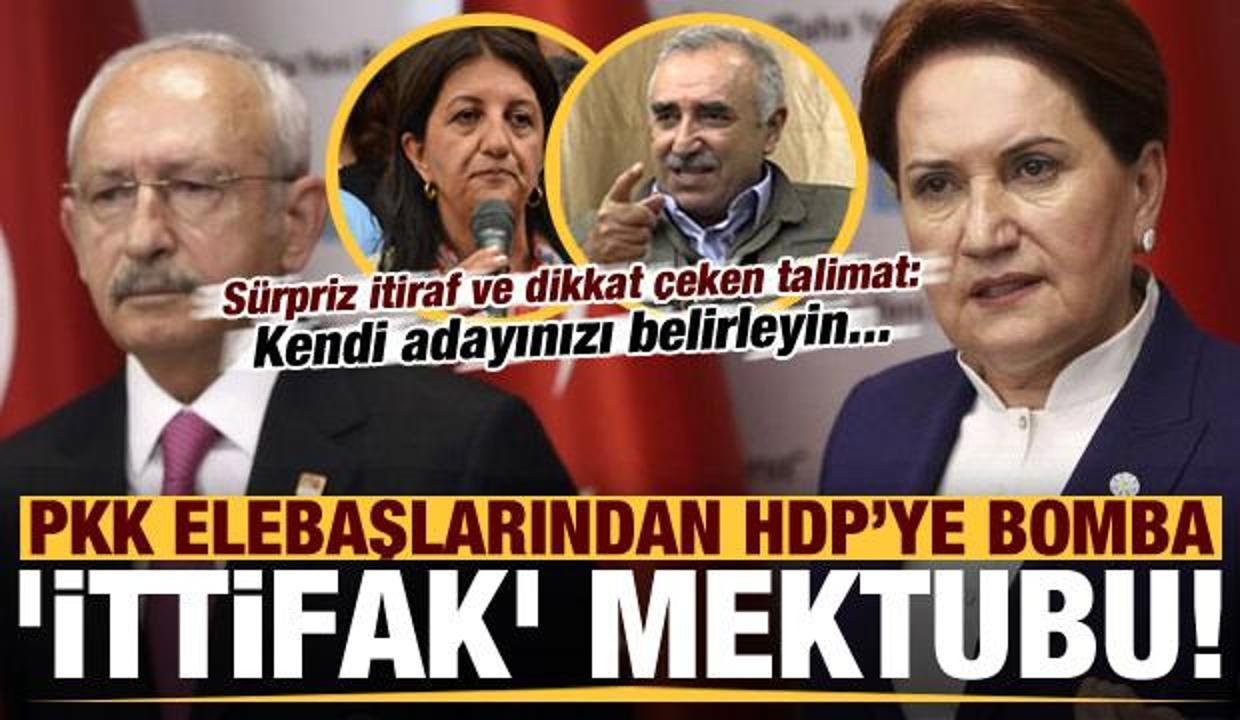 PKK'dan HDP'ye ittifak mektubu! Sürpriz itiraf ve dikkat çeken talimat: Kendi adayınızı...
