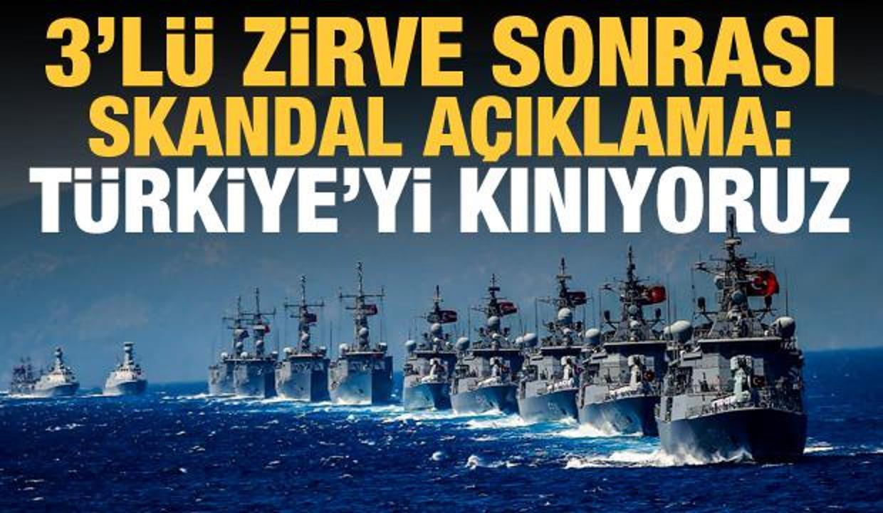 Sisi ve Anastasiadis'i ağırlayan Miçotakis'ten açıklama: Türkiye'yi kınıyoruz