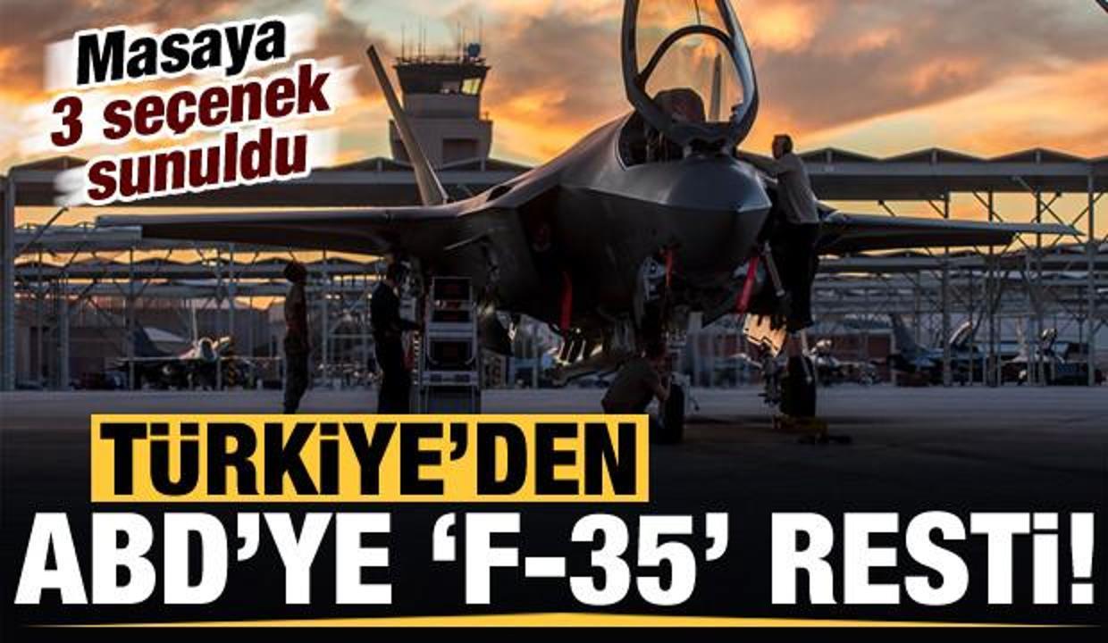 Son dakika haberi: Türkiye'den ABD'ye F-35 resti! Üç seçenek sunuldu...