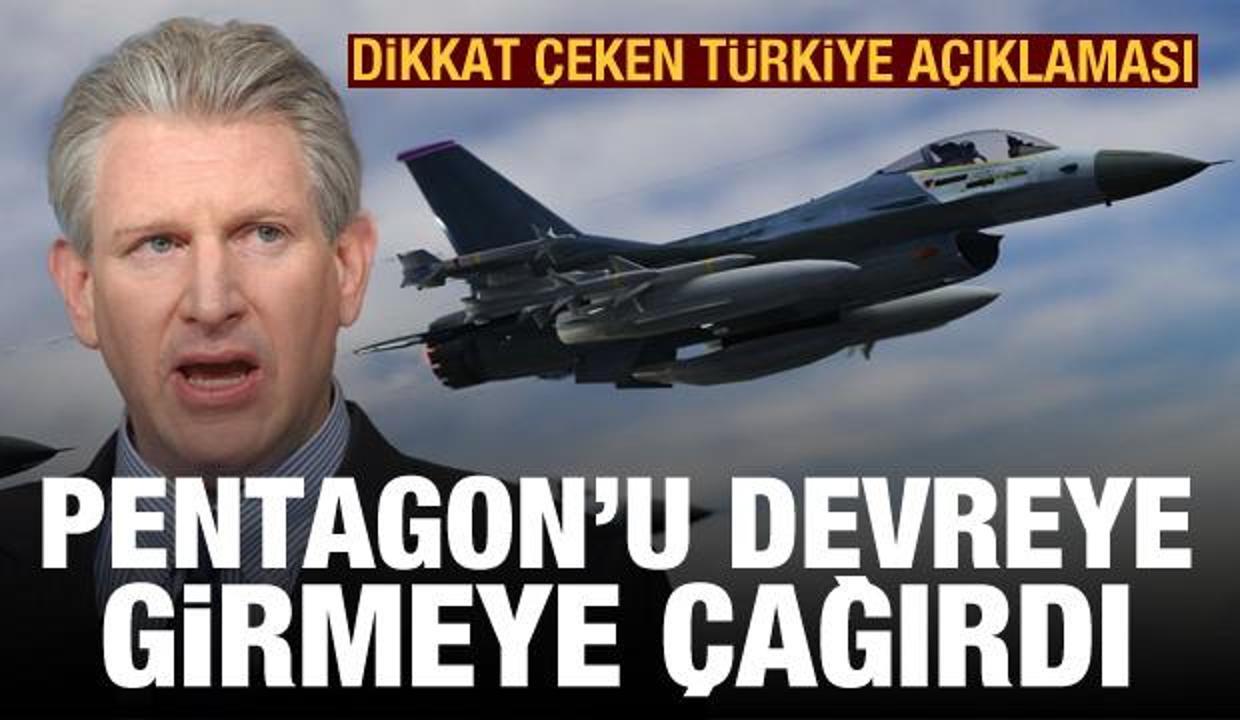 Dikkat çeken Türkiye, F-35 ve F-16 açıklaması! Pentagon'u devreye girmeye çağırdı