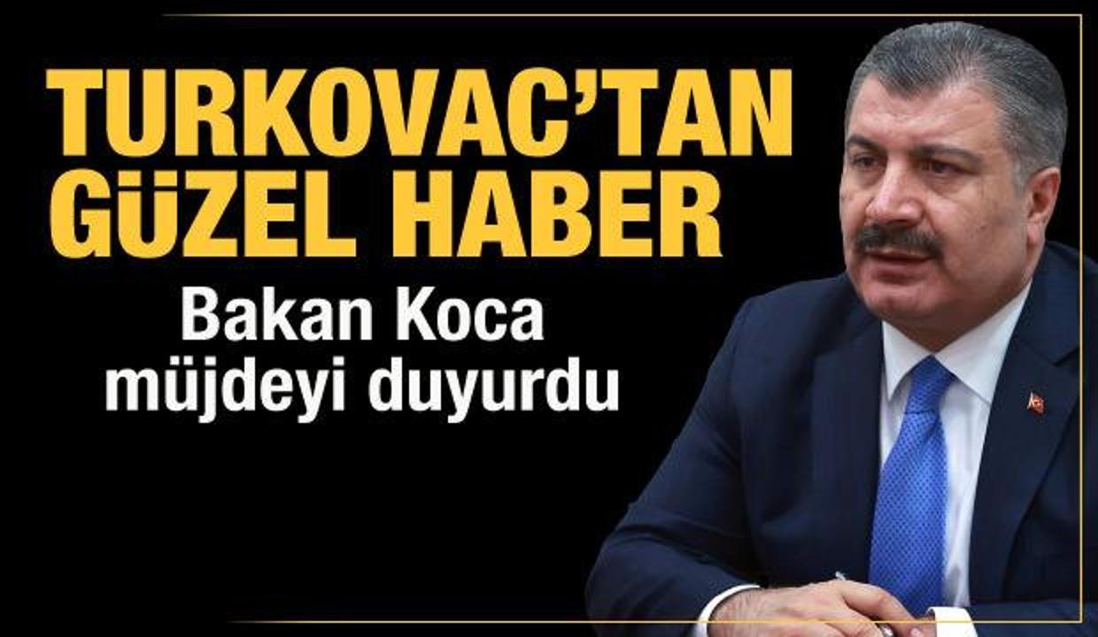 Bakan Koca: TURKOVAC'ın acil kullanım onayı için başvuru yapıldı