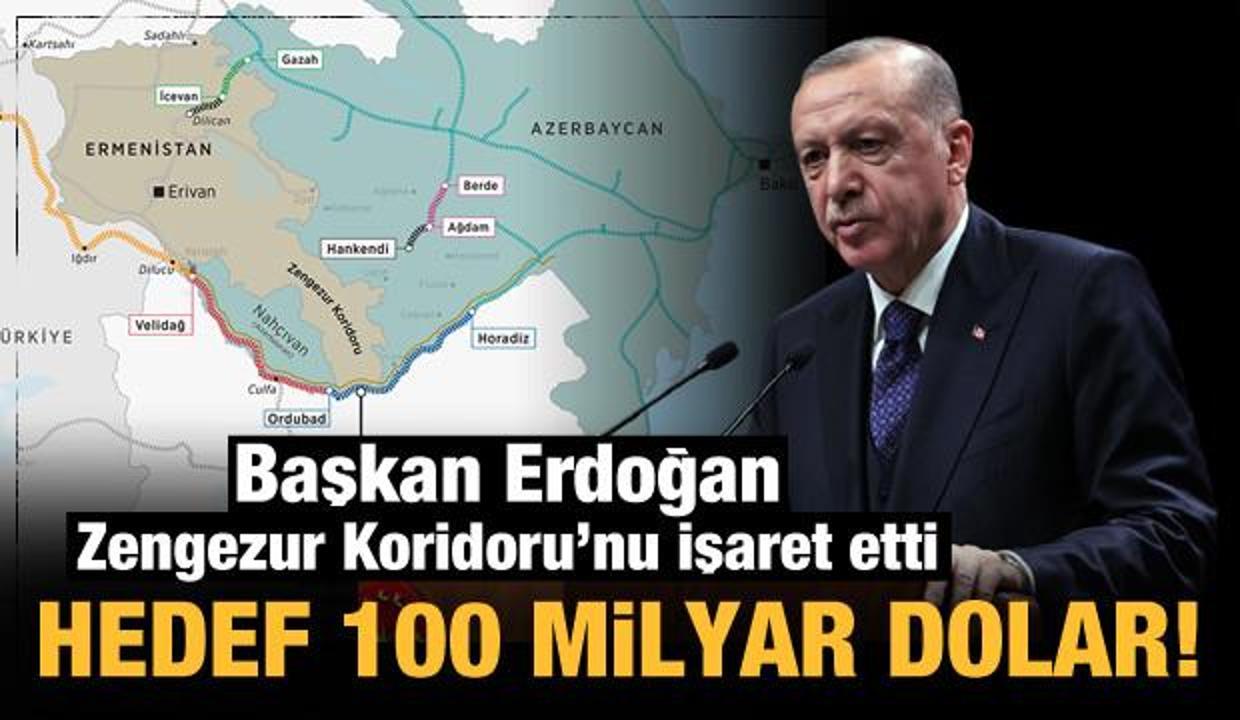 Başkan Erdoğan açıkladı: Hedef 100 milyar dolar!