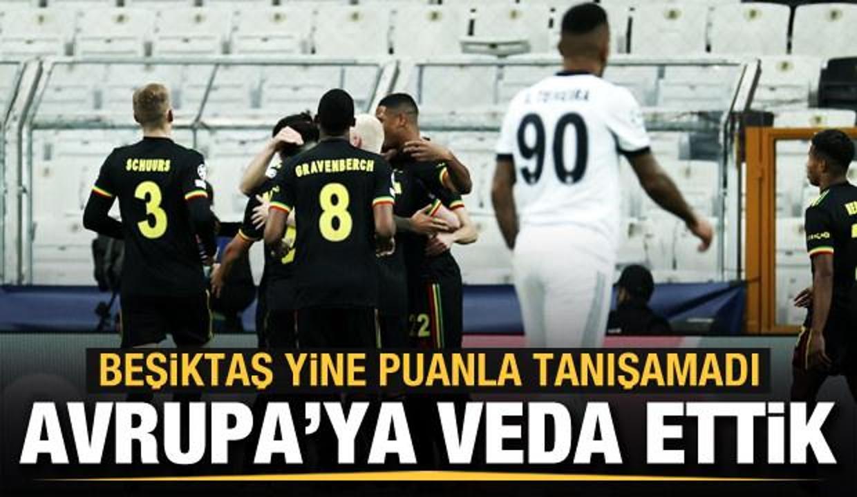 Beşiktaş Avrupa'ya veda etti!