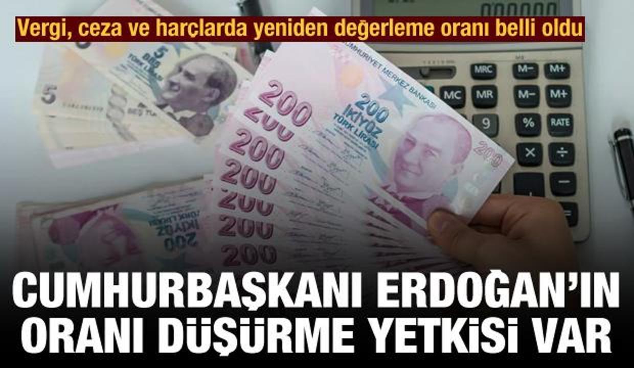 Vergi, ceza ve harçlarda yeniden değerleme oranı belli oldu