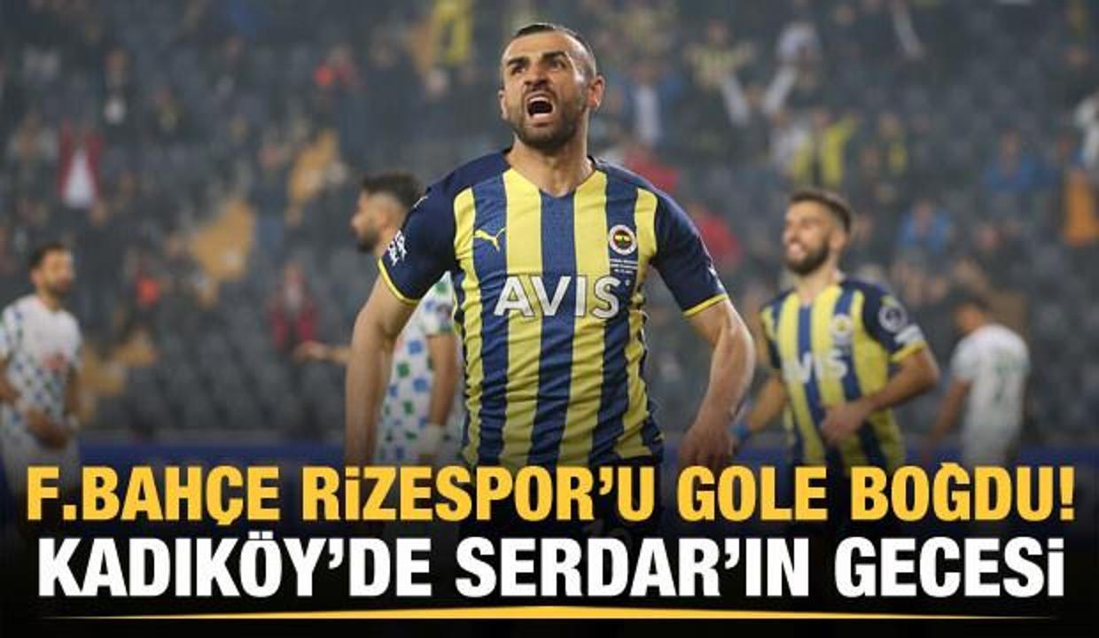 Fenerbahçe, Rizespor'u gole boğdu!