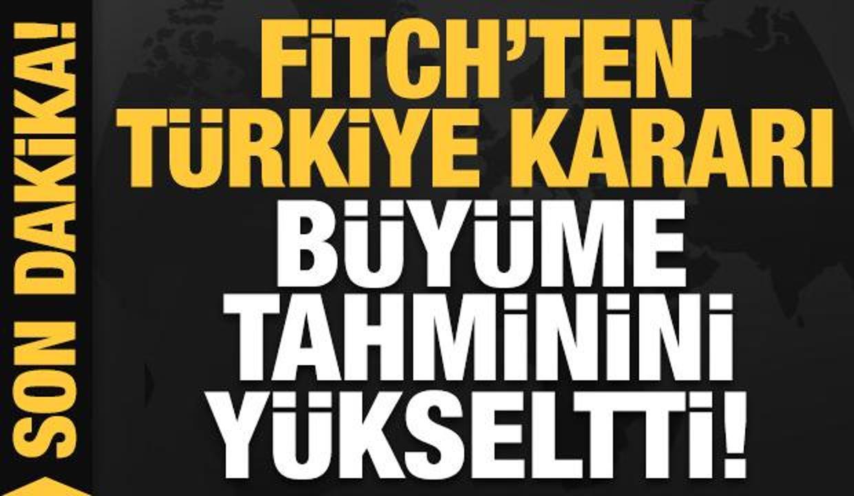 Son dakika: Fitch'ten Türkiye kararı: Büyüme tahminini yükseltti!