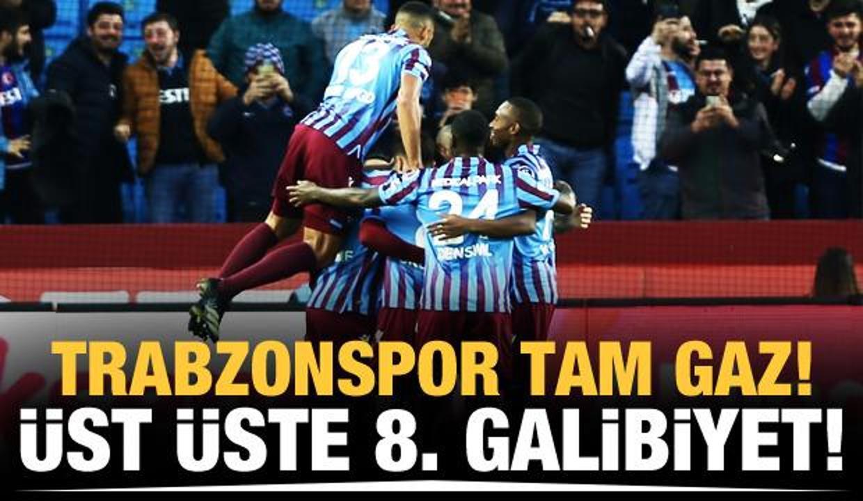 Trabzonspor'dan üst üste 8. galibiyet!