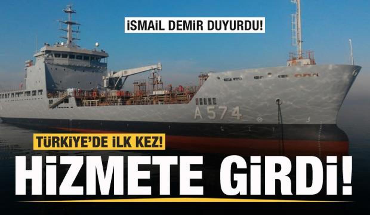 İsmail Demir duyurdu: TCG A-574 hizmete girdi! Hayırlı olsun