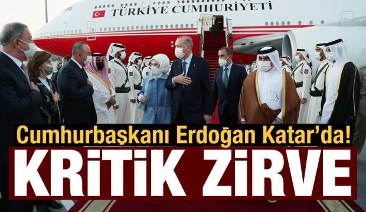 Son dakika haberi: Cumhurbaşkanı Erdoğan Katar'da