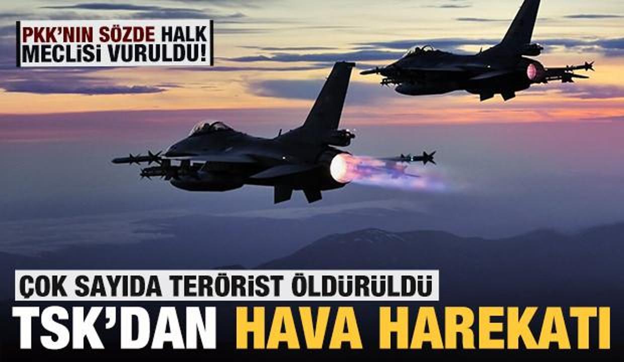 Son dakika: TSK, PKK'ya ait sözde halk meclisini vurdu: Çok sayıda terörist öldürüldü!