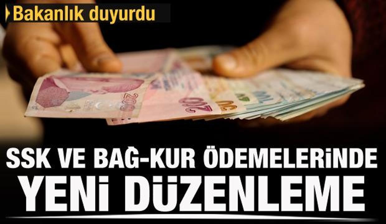 SSK ve Bağ-Kur aylıklarına tatil düzenlemesi