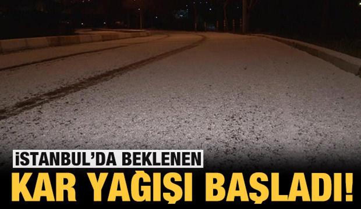 Son dakika: İstanbul'da kar yağışı başladı