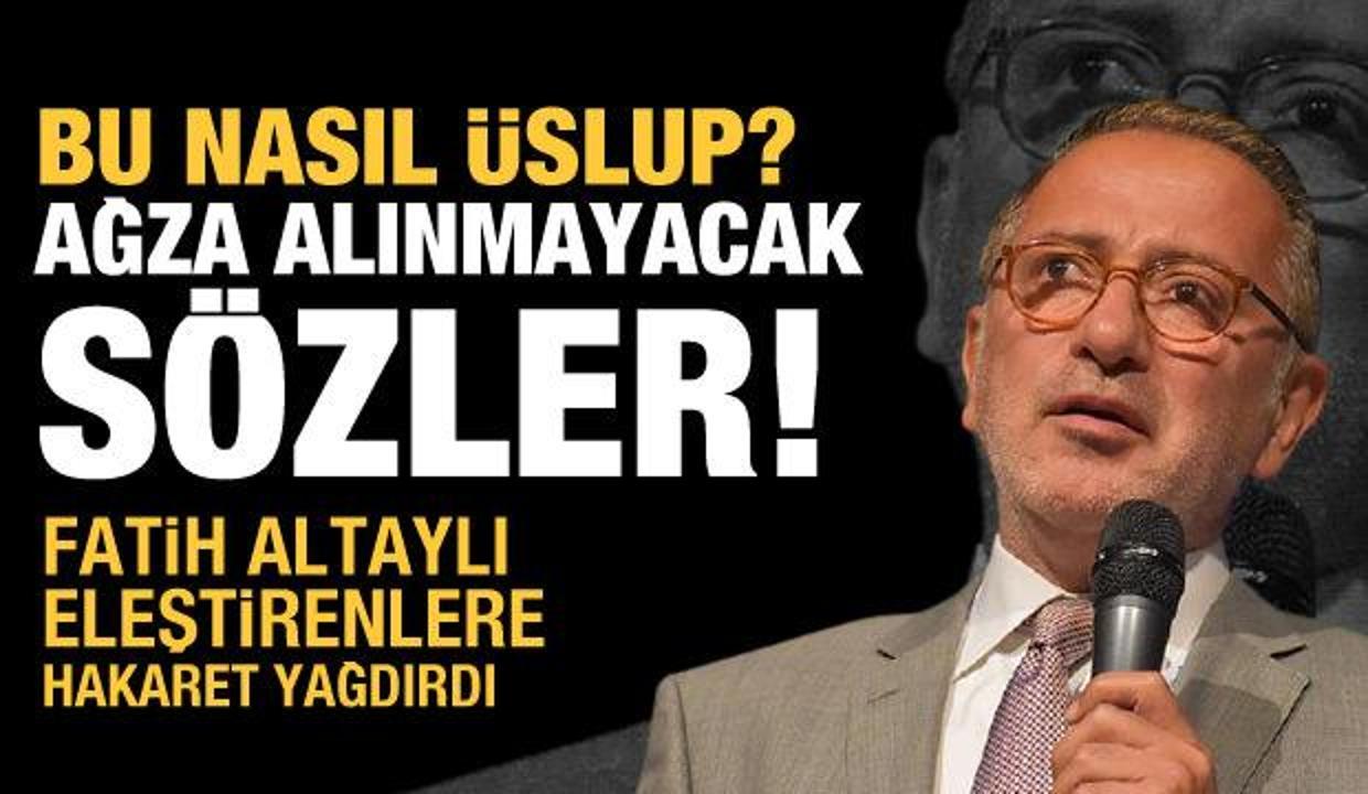 İBB'ye toz konduramayan Fatih Altaylı'dan millete ağza alınmayacak hakaretler!