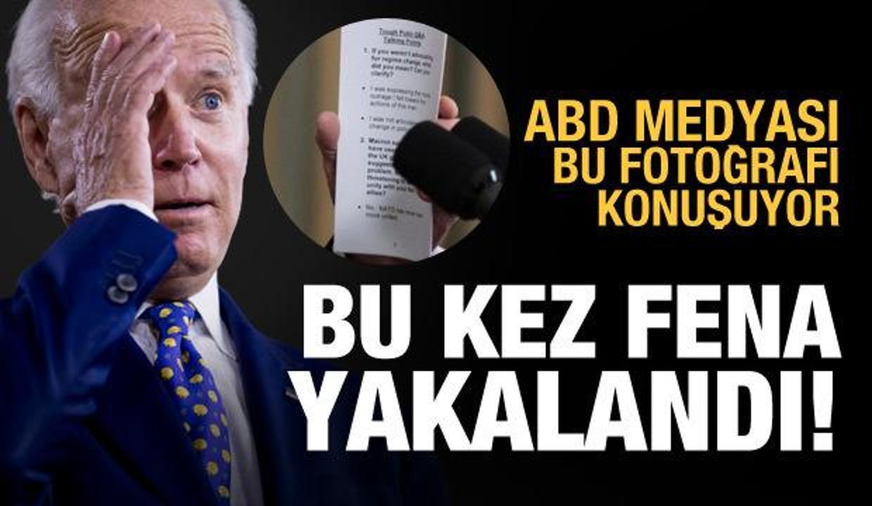 Putin gafı unutulmayan Biden'ın çözümü: "Kopya" kağıdıyla çıktı