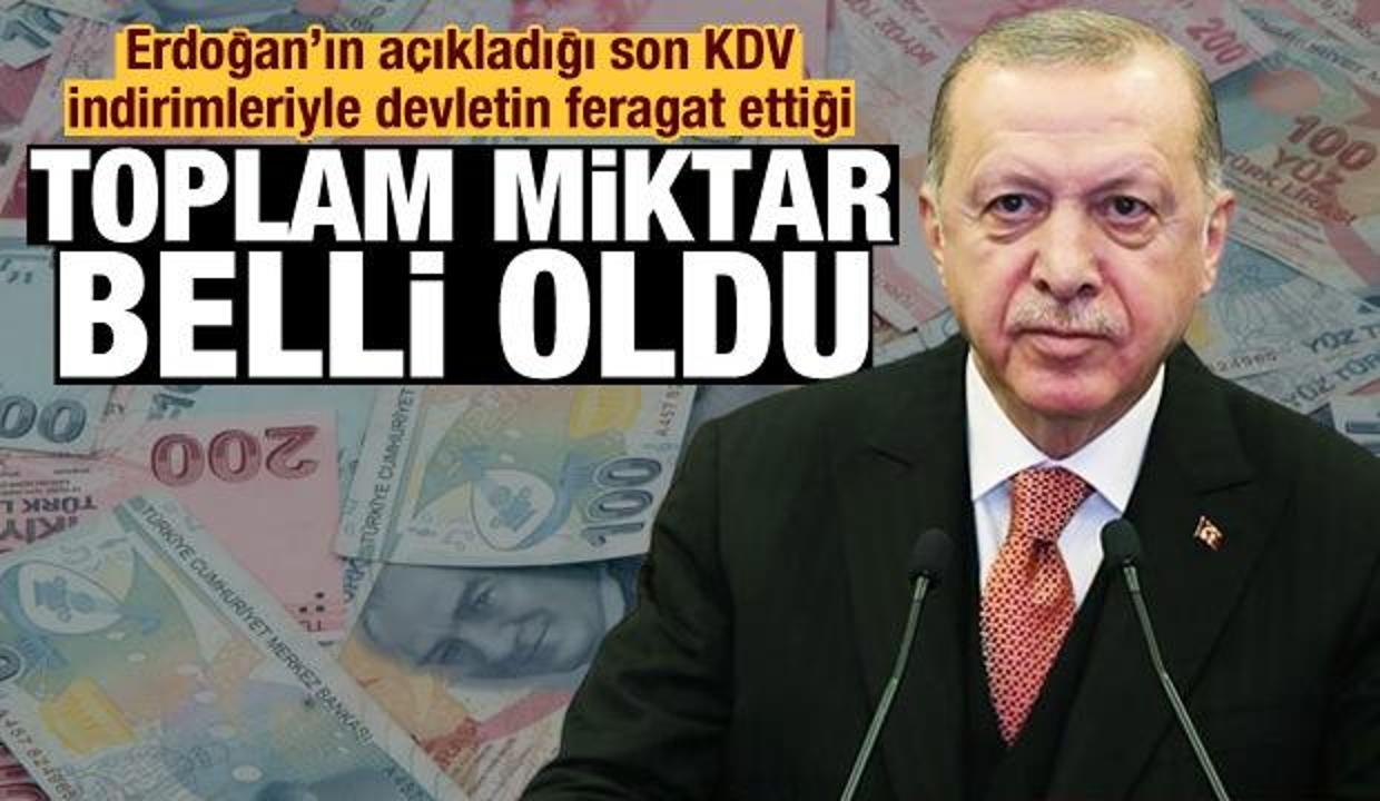 Son KDV indirimleriyle devletin feragat ettiği toplam miktar belli oldu