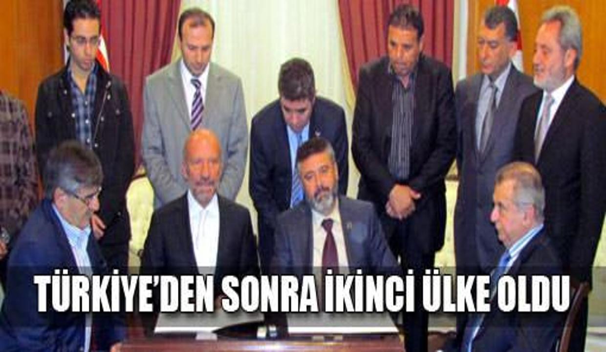 KKTC'yi fiilen tanıyan ikinci ülke