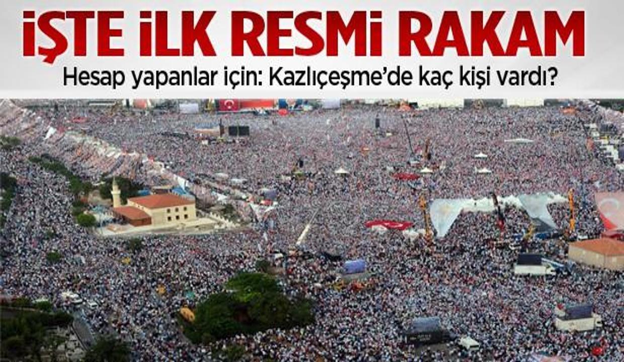 Kazlıçeşme'de kaç kişi vardı? İşte resmi rakamlar